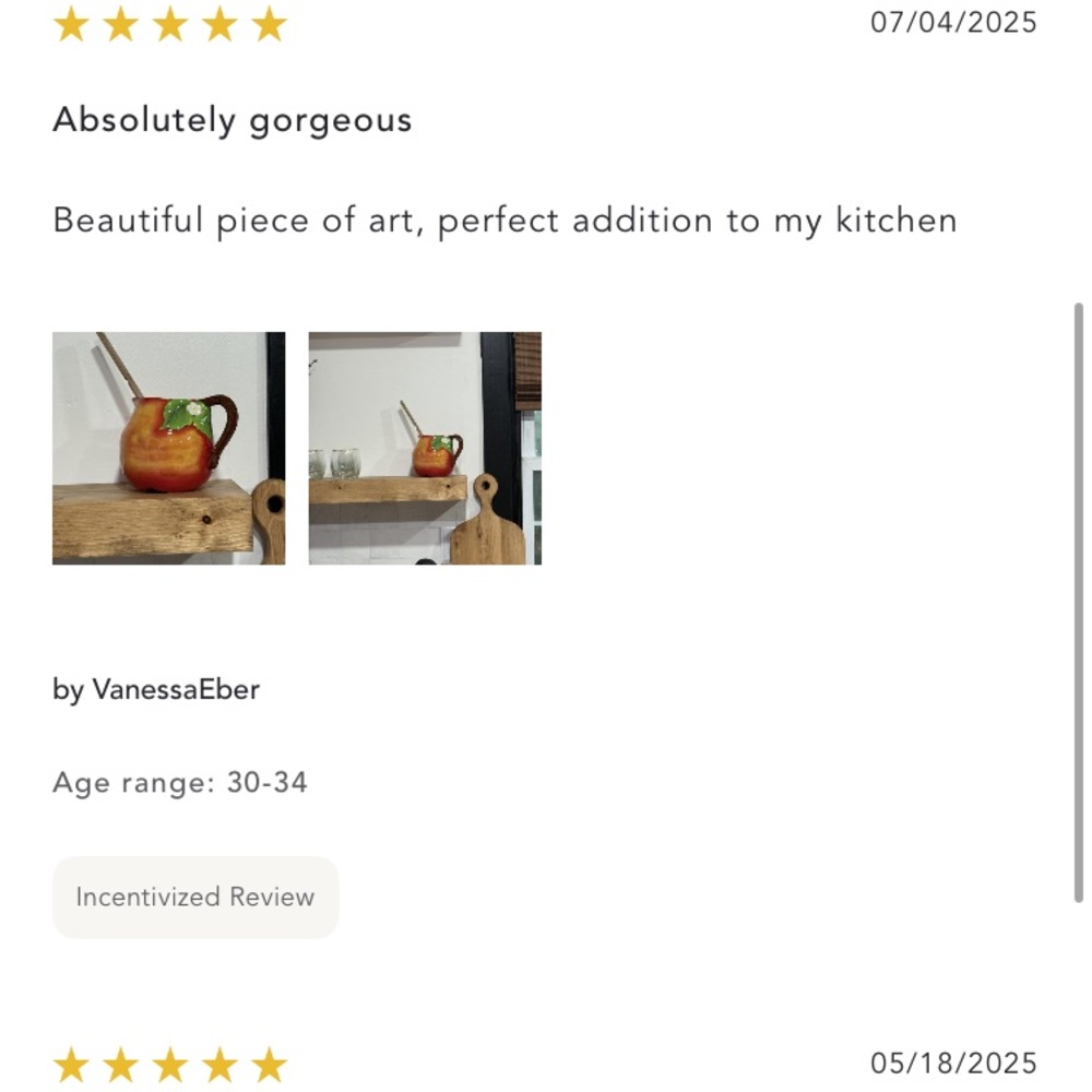 Anthropologie Foster Icon Stoneware Pitcher NWT - Picture 6 of 9